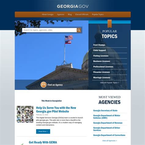 state of georgia + official web site